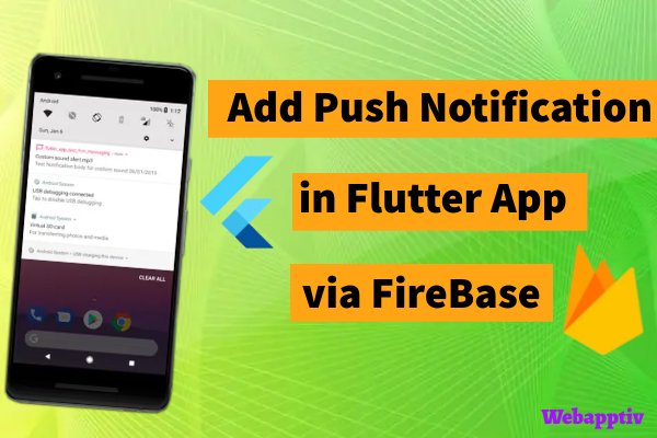 Add Push Notification in Flutter App via FireBase