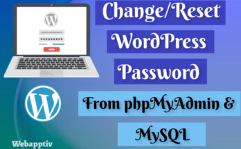 ChangeReset WordPress Password From phpMyAdmin & MySQL