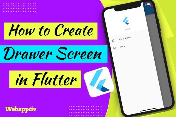 How to create drawer screen in Flutter