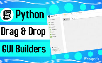 Python drag and drop GUI builders