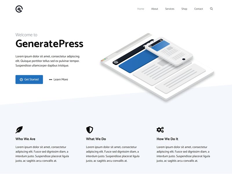 GeneratePress Minimal WordPress Theme