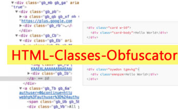 obfuscate html classes using python