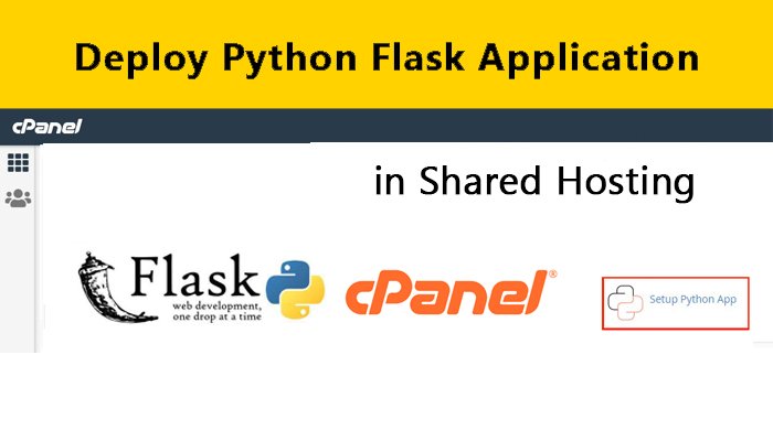 Deploy Flask App in Shared Hosting