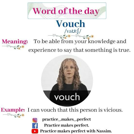 vouch