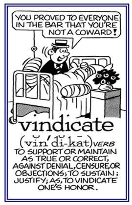 vindicate