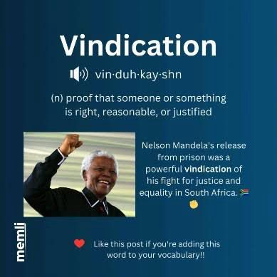 vindicated