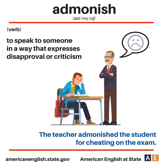 admonish
