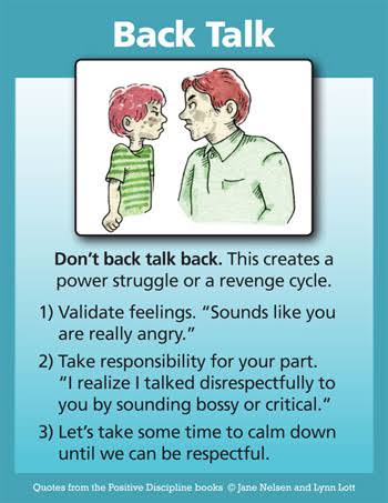 back talk