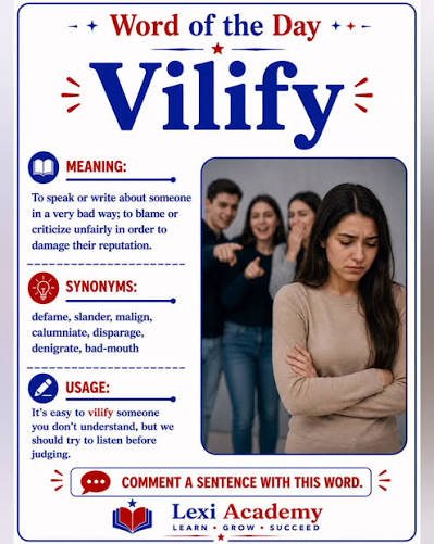 vilify