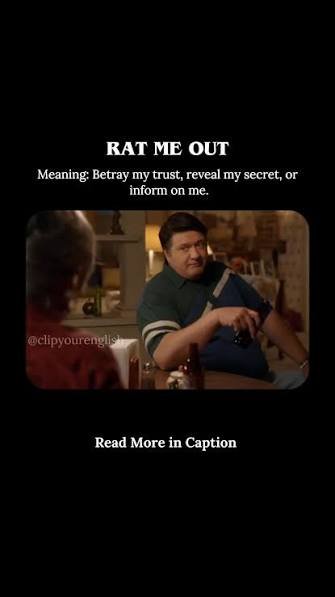 rat on someone/something