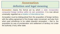 Annexation