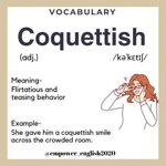 coquettish