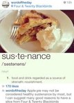 Sustenance
