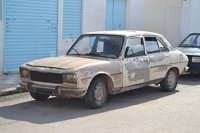 Beat up car