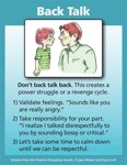 back talk