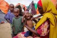 Famine-stricken
