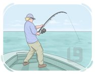 Reel something in/out