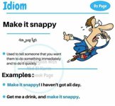 make it snappy