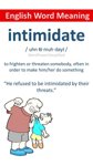 intimidate